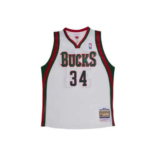 Mitchell Ness Белый Унисекс Баскетбольная Джерси