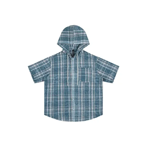 98SQUID Синий Унисекс Рубашки