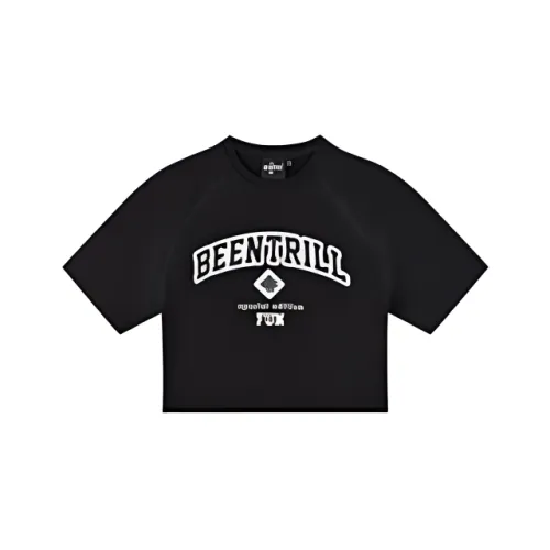 FUN Black Women's T-Shirts FUN Черные Женские Футболки