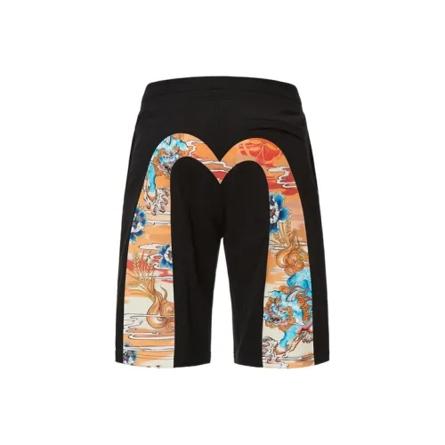 EVISU Черные Мужские Спортивные Шорты