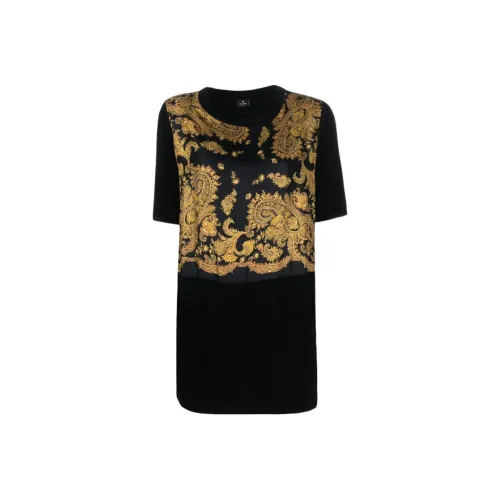 ETRO Черные Женские Т-рубашки