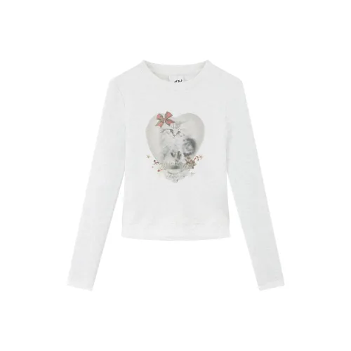 RUNTOTHEFUTURE T-Shirt Женская Светлый Фотиния Серый