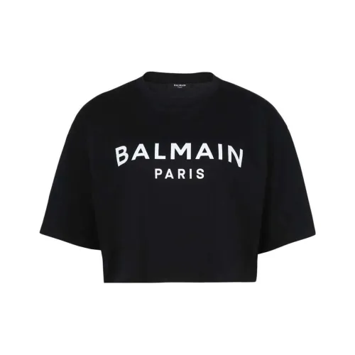 BALMAIN Черный Женские Короткие Топы