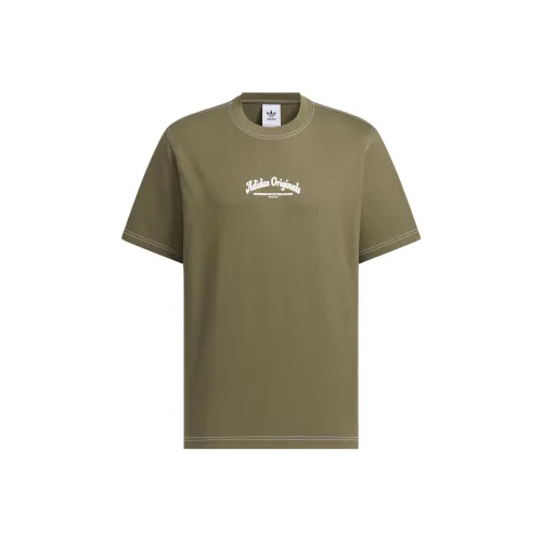 Adidas Originals T-Shirt Мужской Слоистый Оливково-Зеленый
