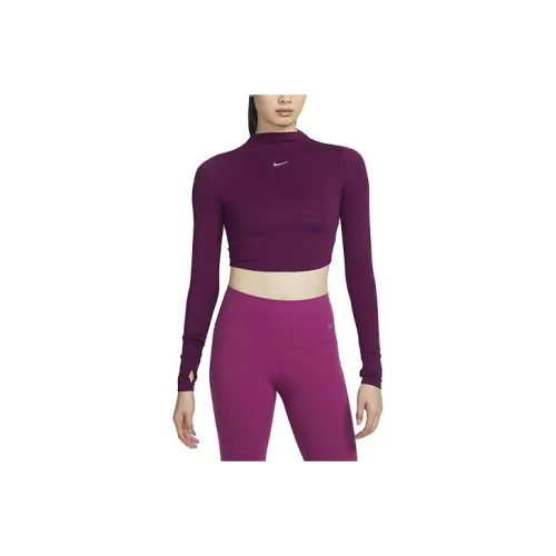 NIKE Бордо Бургундский Женские Футболки