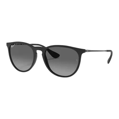 RayBan Nylon Round Sunglasses Unisex Black