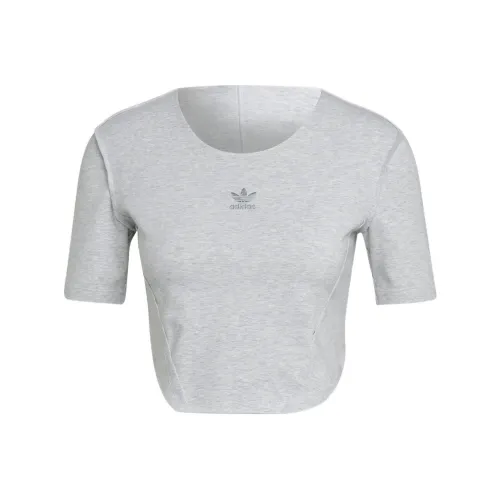 adidas originals Белый Женские Короткие Топы