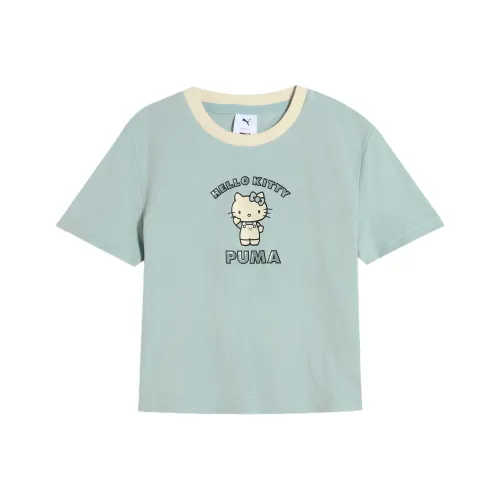 PUMA x Hello Kitty T-Shirt Женская Мятно-Зеленая