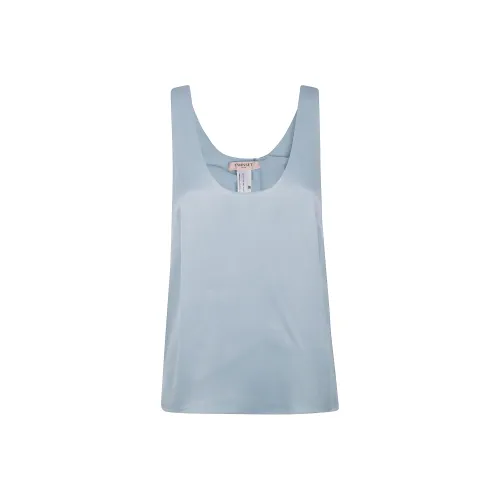 Твинсет Милано SS25 Майка Женская Синяя