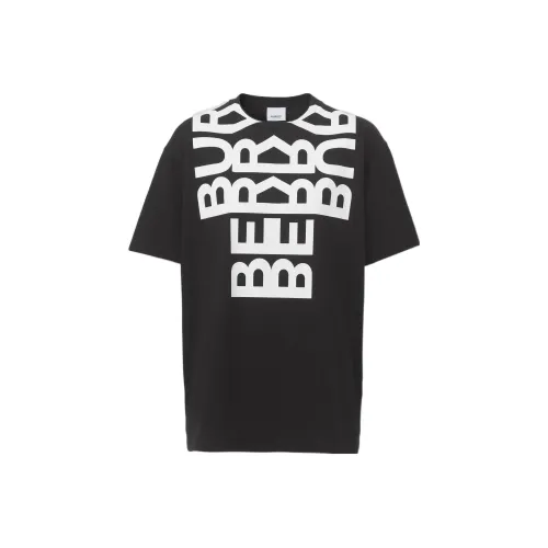 Burberry SS22 Рукав с оборванным плечом T-рубашка Женская Черная