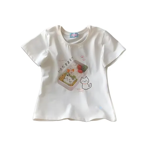 PLAY BUSH Стандартная футболка Женская Белая