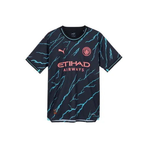 PUMA Темно-морская синяя мужская футбольная майка