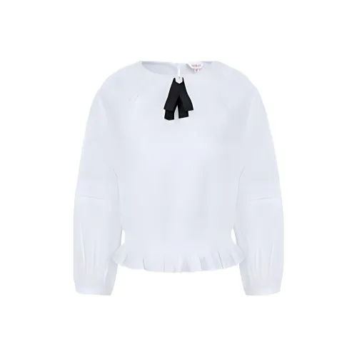 JORYAweekend Рукав-буф Т-рубашка Женская Белая