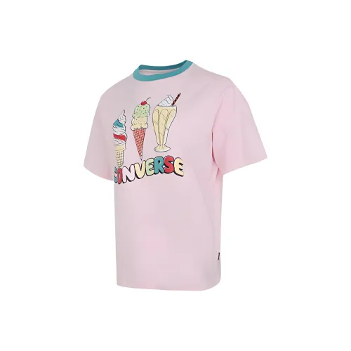 Конверс Комплект с короткими рукавами T-рубашка Женская Розовый