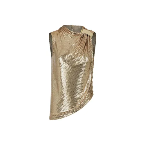 Paco Rabanne SS24 Майка Женская Золотая