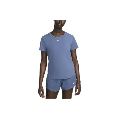 NIKE Женские футболки рассеянного синего цвета