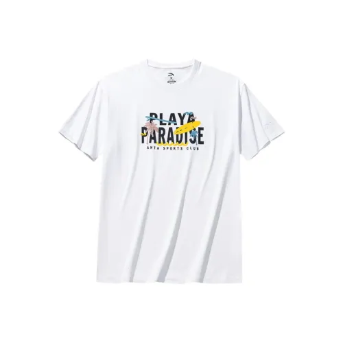 ANTA Life Collection T-Shirt Мужская Снежно-Белая