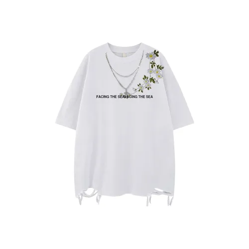 YEARNED Т-рубашка с оборванным рукавом унисекс