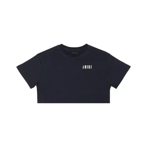 AMIRI Морской синий Женские Короткие Топы