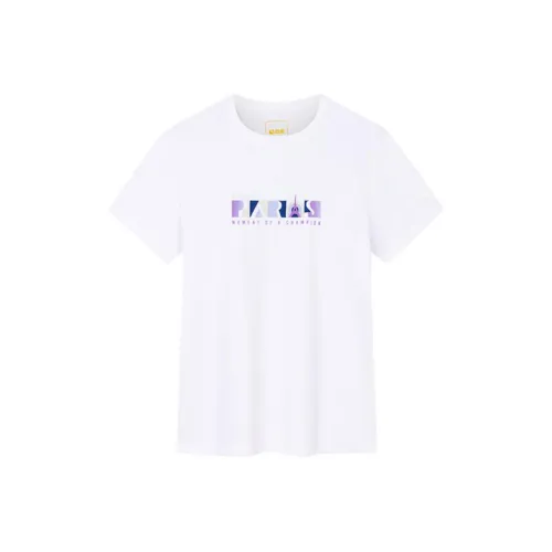 ANTA Variety Тренировки Коллекция T Рубашка Женская Снежно-Белая