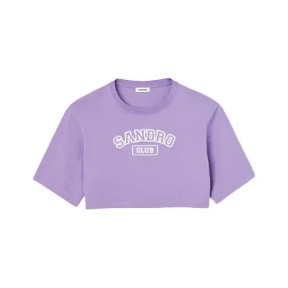 SANDRO 94/Светло-фиолетовый Женские Т-рубашки