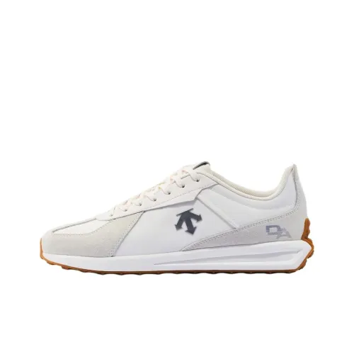 DESCENTE Chron Slip-resistant Abrasion-resistant Low Top Casual Women's White Gray ДЕСКЕНТ Чрон Противоскользящий Устойчивый к истиранию Низкий Топ Повседневный Женский Белый Серый
