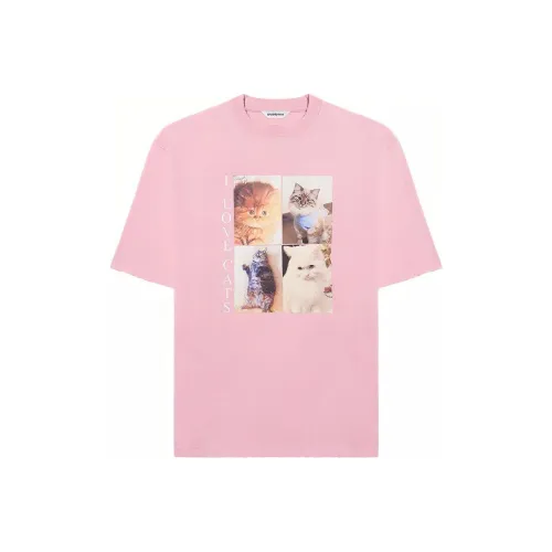 BALENCIAGA Розовые Женские Футболки