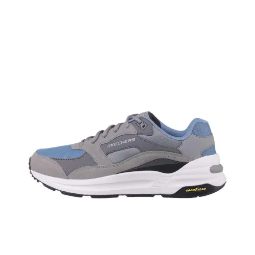 Skechers Global Jogger Low Топ Беговые кроссовки Мужской Серый Синий