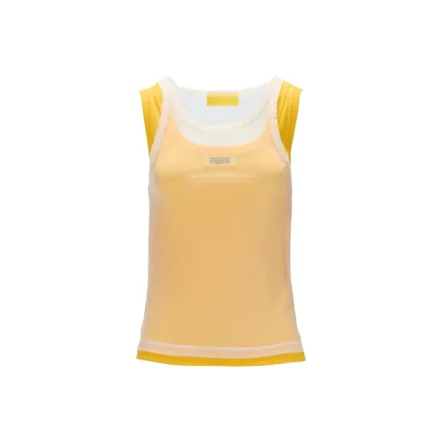 Onitsuka Tiger Майка Женская Белая Желтая