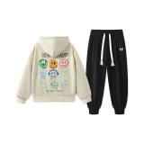 Хаки топ + черные штаны