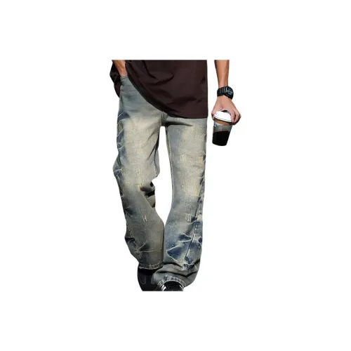 YEARNED Синие Унисекс Джинсы