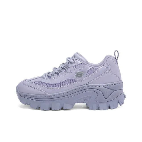 Skechers HI Ryze Мед Торт Обувь Низкий Топ Толстая Подошва Кроссовки Женские Фиолетовые