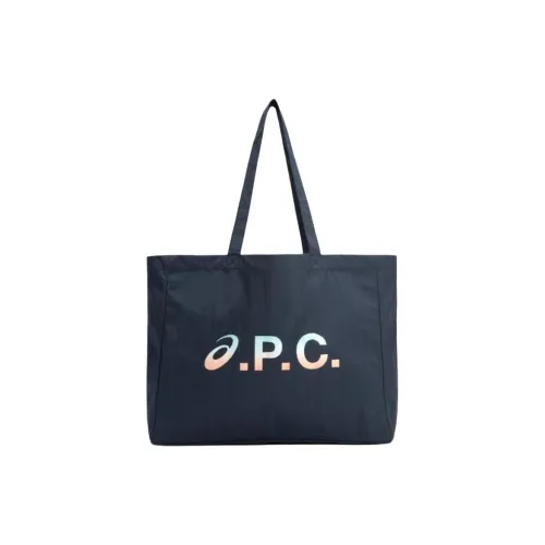 A.P.C Asics Diane Полиамид Тоут Сумка Сумка для покупок Сумка Унисекс Морской Синий