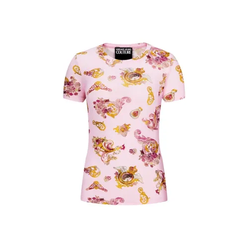 VERSACE JEANS COUTURE SS21 T-рубашка Женская Розовая