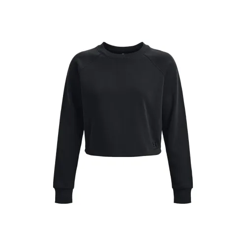 Under Armour Рукав реглан T-рубашка Женская Черная