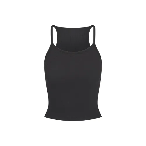 SKIMS Хлопок Rib CAMI Майка Женская SOOT Угольный Серый