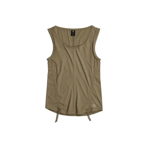 STAR RAW Майка Женская Оливково-зеленая