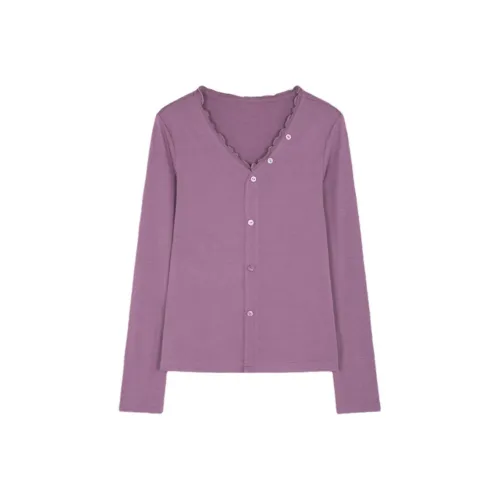 Mo Han Yi Mei T Рубашка Женская Фиолетовая