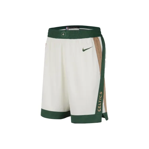 Nike Boston Celtics 2023 24 Городской EDITION Баскетбольные шорты Мужские Холст Зеленый Каньон Зеленый