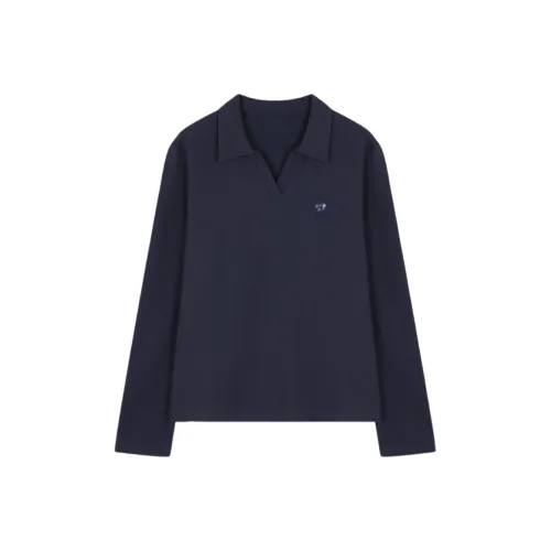 MOHANYIMEI Темно-синие женские футболки T