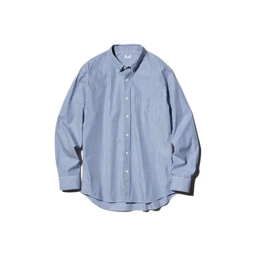 UNIQLO Синие Унисекс Рубашки