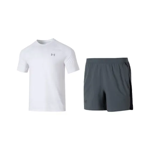 Under Armour Белый+Серый Мужская Повседневная Спортивная Одежда