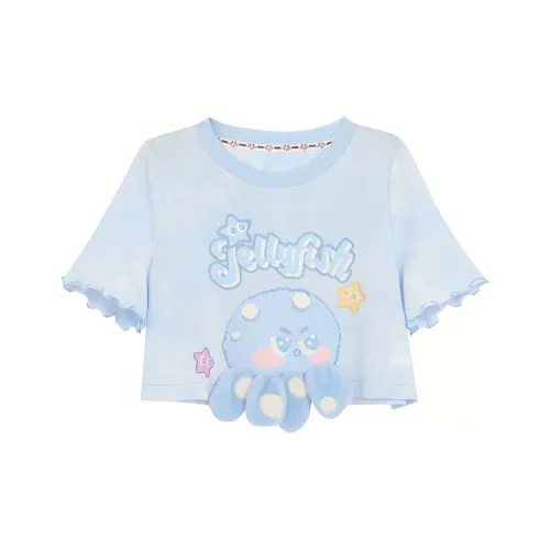 Snbl Синий Женские Короткие Топы