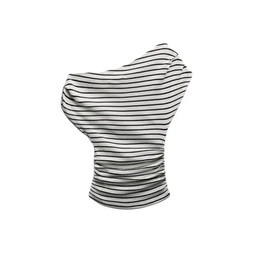 MA JOURNEE Т-рубашка с оборванным рукавом женские полосы