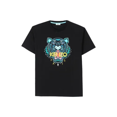 KENZO Classic Tiger Head Черные Женские Футболки