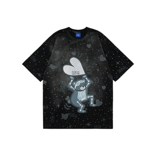 LBPC Прямой крой рукав длиной до локтя рубашка T унисекс