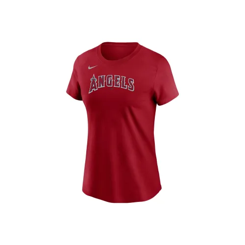 NIKE Женские футболки красного цвета