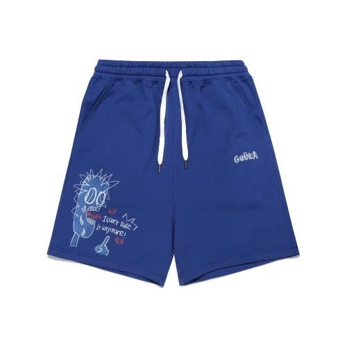 Guuka Синий Фиолетовый Мужские Повседневные Шорты
