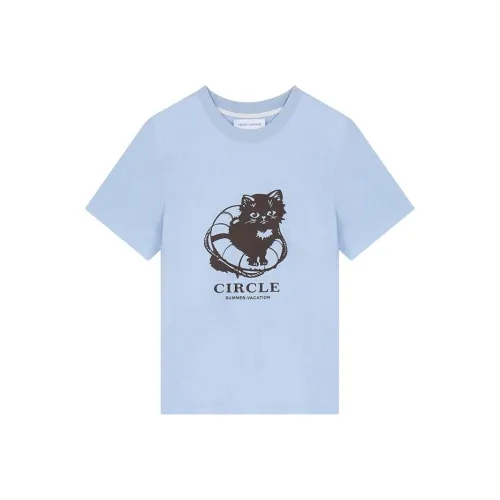 VEGA CHANG Озерно-голубой Женские футболки