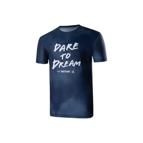 VICTOR Бадминтон Джерси Унисекс Смешанный Синий